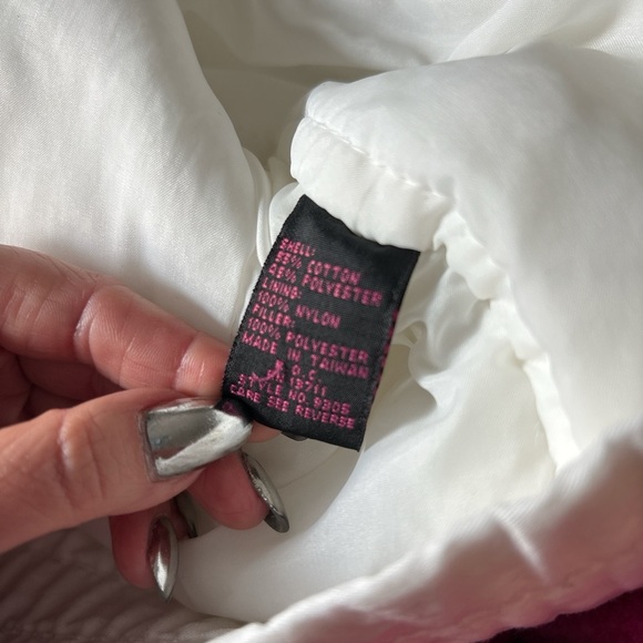 Vintage Pacer Women’s White and Green Puffy Snow Jacket - Picture 6 of 6